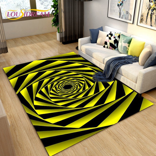 Yellow Crystal Rug